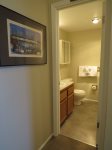 Full bathroom with tub and shower